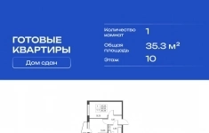 Продам 1 комнатную квартиру 35 м2 картинка из объявления