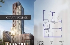Продам 2 комнатную квартиру 75 м2 картинка из объявления