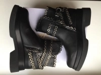 Ботинки новые Lestosa Италия 39 размер кожа черные платформа мода картинка из объявления
