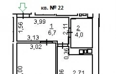 Продам 1 комнатную квартиру 41 м2 картинка из объявления