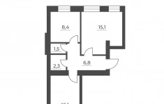 Продам 2 комнатную квартиру 50.2 м2 картинка из объявления