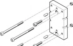 Адаптерная плита для параллельного захвата Festo HAPG-84 картинка из объявления