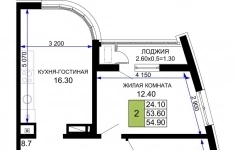 Продам 2 комнатную квартиру 54.9 м2 в объявлении 10 фото Продам 2 комнатную квартиру 54.9 м2 картинка из объявления