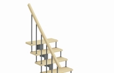 Модульная лестница Фаворит поворот на 90гр. h=3375-3525мм картинка из объявления
