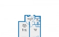 Продам 1 комнатную квартиру 45.1 м2 в объявлении 10 фото Продам 1 комнатную квартиру 45.1 м2 картинка из объявления
