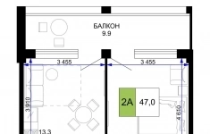 Продам 2 комнатную квартиру 47 м2 в объявлении 10 фото Продам 2 комнатную квартиру 47 м2 картинка из объявления