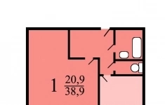 Продам 1 комнатную квартиру 41 м2 картинка из объявления