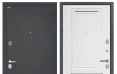Входные двери Интекрон (Intecron). Металлическая дверь Интекрон колизей Сан Ремо 1 RAL 9003 картинка из объявления
