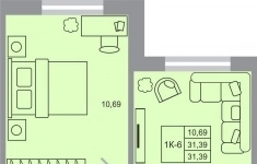 Продам 1 комнатную квартиру 31 м2 картинка из объявления