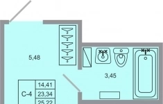 Продам 1 комнатную квартиру 25 м2 картинка из объявления