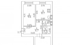 Продам 2 комнатную квартиру 46 м2 в объявлении 2 фото Продам 2 комнатную квартиру 46 м2 картинка из объявления