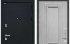 Двери Интекрон производства г. Йошкар-Ола Входная металлическая дверь Интекрон Колизей Сан Ремо (Черный шелк / RAL 7047) картинка из объявления