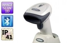 Сканер штрих-кода Cino F680BT, USB, BT, image 1D, с базовой станцией, белый (GPHS68010000K21) картинка из объявления
