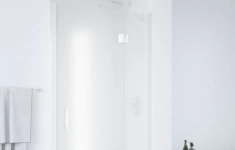 Душевая дверь в нишу Vegas Glass AFP 110 01 10 R вход 73 см, профиль белый, стекло сатин картинка из объявления