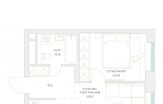 Продам 2 комнатную квартиру 36 м2 картинка из объявления