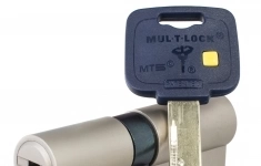 Механизм цилиндровый Mul-T-Lock MT5+ (45x45) кл/кл Никель картинка из объявления
