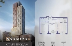 Продам 2 комнатную квартиру 61.9 м2 в объявлении 10 фото Продам 2 комнатную квартиру 61.9 м2 картинка из объявления