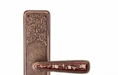 Ручка дверная на планке под сувальдный ключ Val De Fiori николь DH 703 KH OB/BRI, бронза состаренная с эмалью картинка из объявления