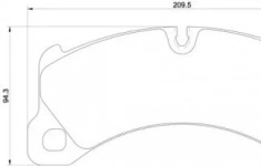 P65026_Колодки дисковые передн.!\ для porsche cayenne/panamera, vw touareg 3.2-5.0/2.5-3.0d 02 Brembo P65026 картинка из объявления