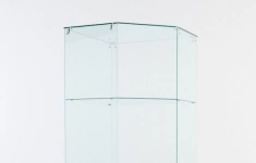 Витрина стеклянная quot;истраquot; угловая №115 пятигранная (без дверки, задние стенки - стекло), Дуб Сонома картинка из объявления