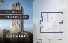 Продам 1 комнатную квартиру 44.5 м2 в объявлении 10 фото Продам 1 комнатную квартиру 44.5 м2 картинка из объявления