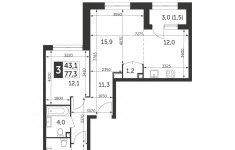 Продам 3 комнатную квартиру 77.3 м2 в объявлении 10 фото Продам 3 комнатную квартиру 77.3 м2 картинка из объявления