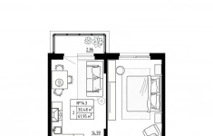Продам 2 комнатную квартиру 61.95 м2 картинка из объявления