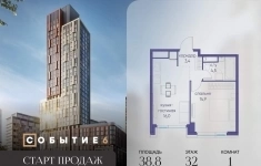 Продам 1 комнатную квартиру 38.8 м2 в объявлении 10 фото Продам 1 комнатную квартиру 38.8 м2 картинка из объявления