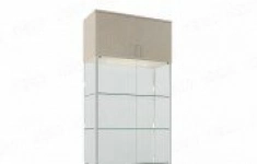 Витрина стеклянная на каркасе из алюминиевого профиля ВК8 (Комбо) картинка из объявления