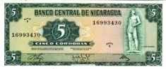 Банкнота 5 кордоб, Никарагуа картинка из объявления