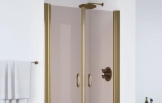Душевая дверь в нишу Vegas Glass E2P 80 05 05 профиль бронза, стекло бронза картинка из объявления
