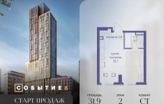 Продам 1 комнатную квартиру 31.9 м2 картинка из объявления