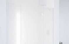 Душевая дверь в нишу Vegas Glass AFP-F 140 01 01 R профиль белый, стекло сатин картинка из объявления