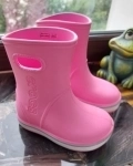 CROCS Непромокаемые сапоги детские Crocband Boot , цвет розовый, размер 24 / 7 . картинка из объявления