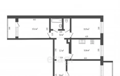 Продам 3 комнатную квартиру 83.8 м2 картинка из объявления