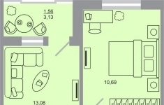 Продам 1 комнатную квартиру 33.58 м2 в объявлении 9 фото Продам 1 комнатную квартиру 33.58 м2 картинка из объявления