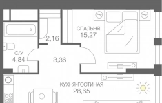 Продам 2 комнатную квартиру 82 м2 картинка из объявления