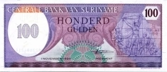Банкнота 100 гульденов, Суринам в объявлении 2 фото Банкнота 100 гульденов, Суринам картинка из объявления