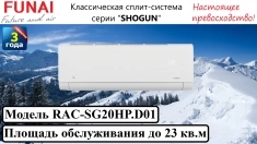 Классическая сплит-система серии "shogun" RAC-SG20 картинка из объявления