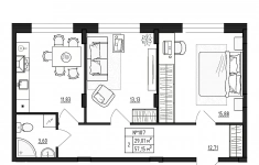 Продам 2 комнатную квартиру 57.15 м2 в объявлении 10 фото Продам 2 комнатную квартиру 57.15 м2 картинка из объявления