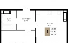 Продам 1 комнатную квартиру 51 м2 в объявлении 10 фото Продам 1 комнатную квартиру 51 м2 картинка из объявления