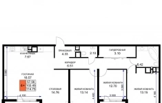 Продам 4 комнатную квартиру 115 м2 в объявлении 7 фото Продам 4 комнатную квартиру 115 м2 картинка из объявления