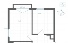 Продам 2 комнатную квартиру 45 м2 картинка из объявления