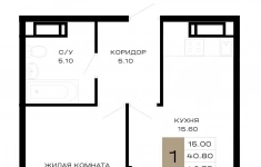 Продам 1 комнатную квартиру 42 м2 в объявлении 10 фото Продам 1 комнатную квартиру 42 м2 картинка из объявления