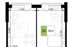 Продам 2 комнатную квартиру 49.4 м2 в объявлении 10 фото Продам 2 комнатную квартиру 49.4 м2 картинка из объявления