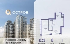 Продам 1 комнатную квартиру 42.2 м2 в объявлении 10 фото Продам 1 комнатную квартиру 42.2 м2 картинка из объявления