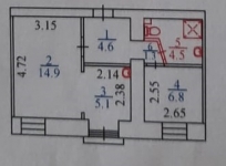 Продам  2 комн Комсомольский 63а картинка из объявления