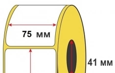 (Озон)Термоэтикетка ТОР 75*120мм, намотка 250шт, втулка 41мм, в упаковке 48 шт картинка из объявления