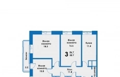 Продам 3 комнатную квартиру 83.4 м2 в объявлении 10 фото Продам 3 комнатную квартиру 83.4 м2 картинка из объявления