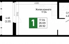 Продам 1 комнатную квартиру 28 м2 в объявлении 10 фото Продам 1 комнатную квартиру 28 м2 картинка из объявления